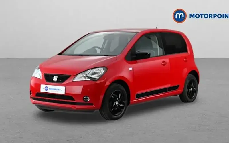 Begagnad Seat Mii Design 60 HK (44 kW) 2018 Röd Halvkombi