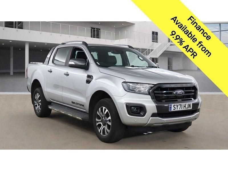 Moondust silver (metallic paint) Used 2021 Ford Ranger Wildtrack Pickup | £13,400 (Super price) - Image 1/3