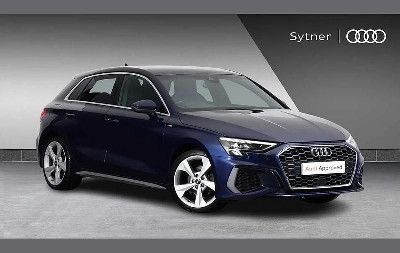 Used Audi A3 S-Line 147 HP (108 kW) 2023 Blue Hatchback