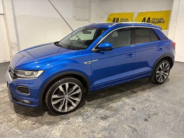 Used VW T-Roc R-line 150 HP (110 kW) 2018 Blue SUV