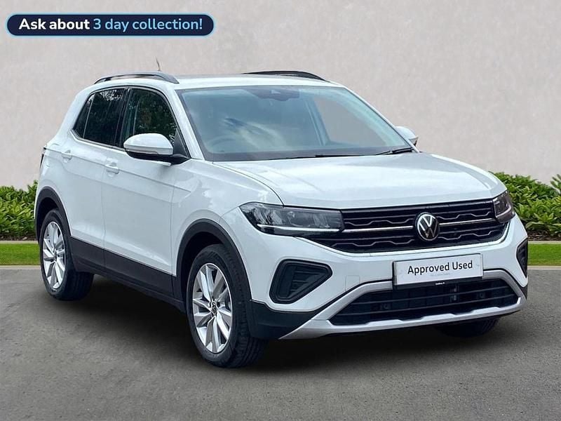 White New 2025 VW T-Cross Match SUV | £21,928 (A bit pricey) - Image 1/4