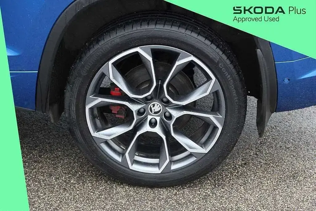Used Skoda Kodiaq vRS 236 HP (173 kW) 2020 Race blue metallic SUV
