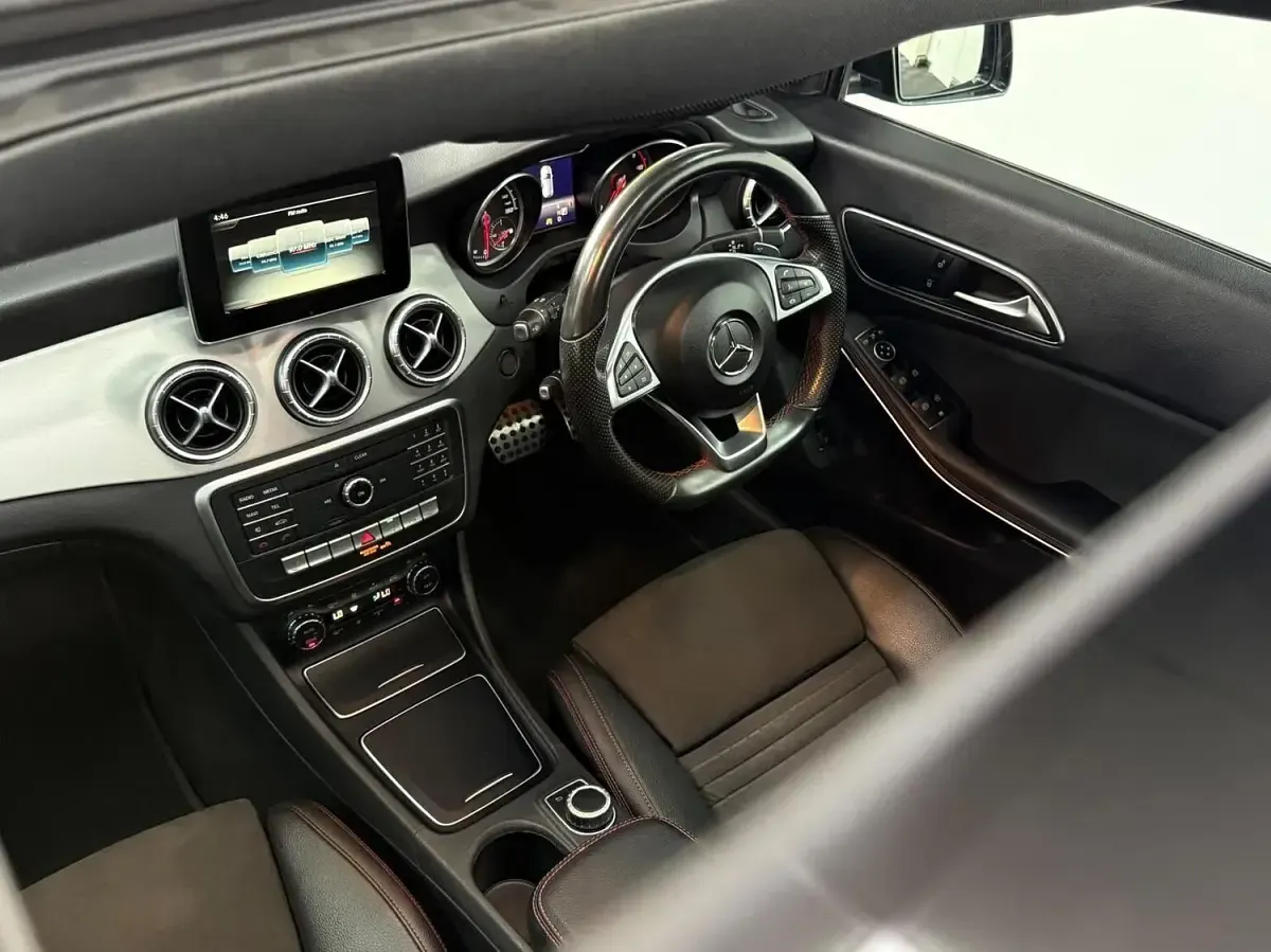 Used Mercedes CLA220 Shooting Brake AMG line 177 HP (130 kW) 2017 Black Estate