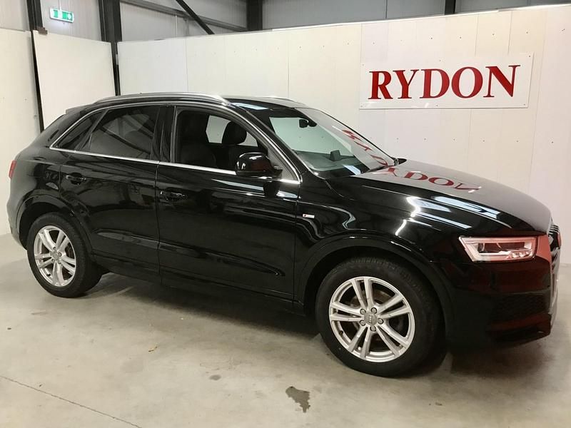 Black Used 2017 Audi Q3 S-Line SUV | £12,695 (Fair price) - Image 1/4