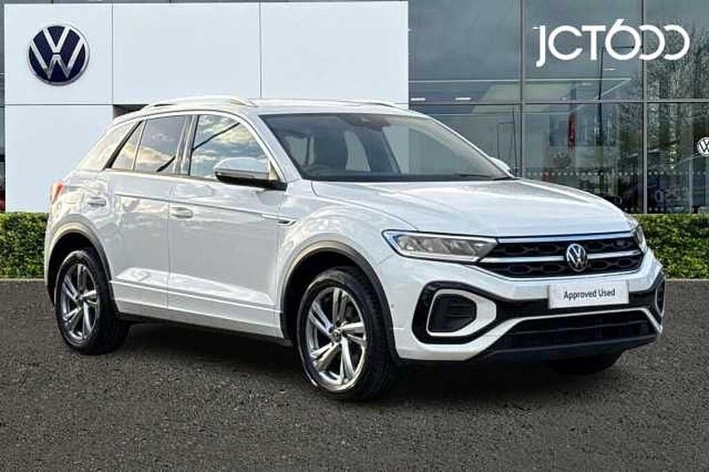 White Used 2022 VW T-Roc R-line SUV | £22,497 (Fair price) - Image 1/4