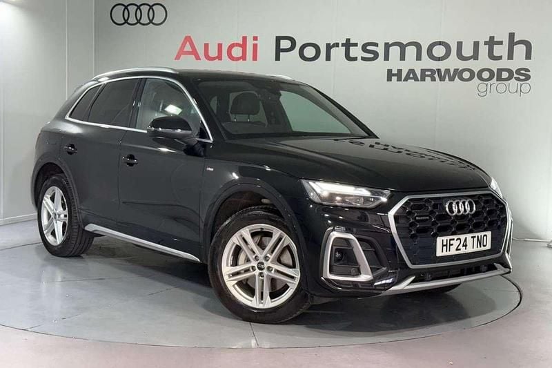 Black Used 2024 Audi Q5 S-Line SUV | £36,590 (Fair price) - Image 1/4