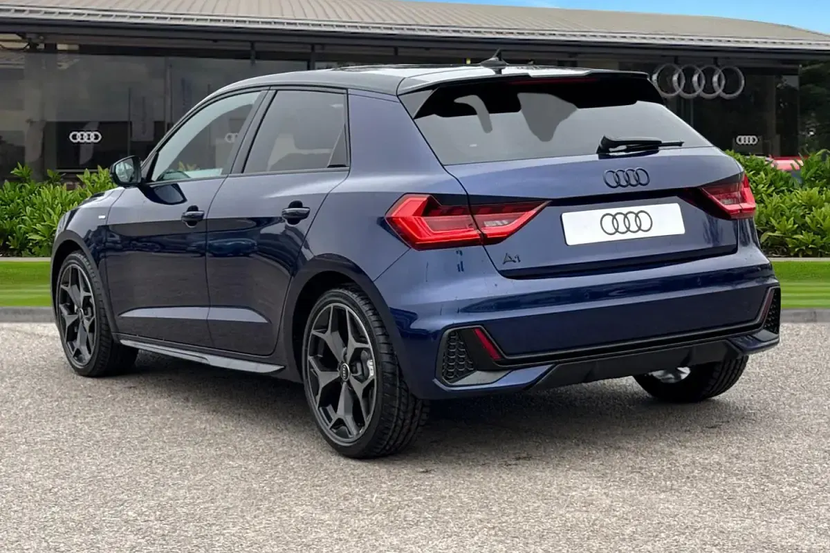 New Audi A1 Sportback Black Edition 2026 Blue Hatchback