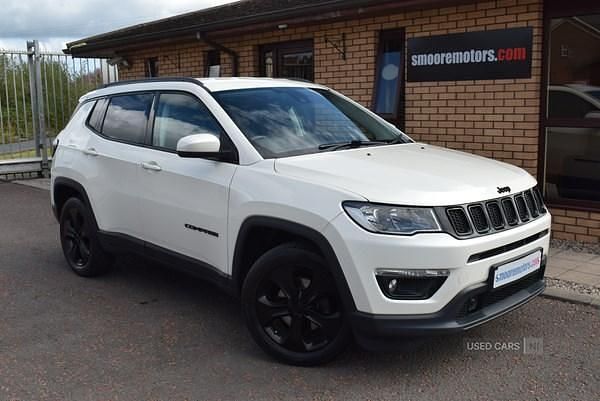 White Used 2021 Jeep Compass Night Eagle SUV | £14,795 (Fair price) - Image 1/4