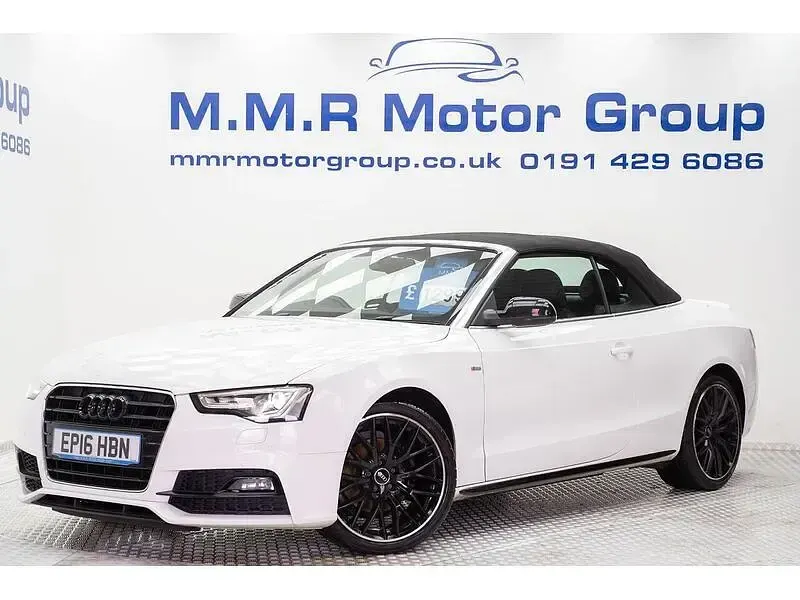 Used Audi A5 Cabriolet S-Line 150 HP (110 kW) 2016 White Cabriolet