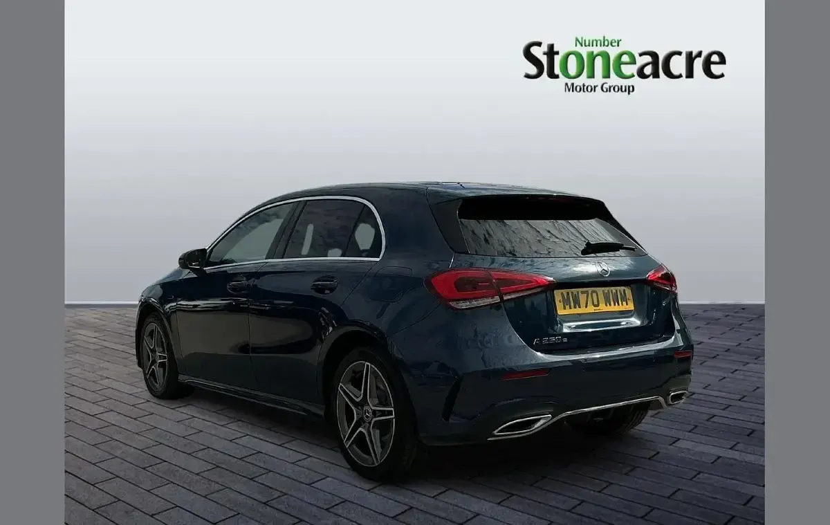Used Mercedes A250 Executive 214 HP (157 kW) 2020 Blue Hatchback