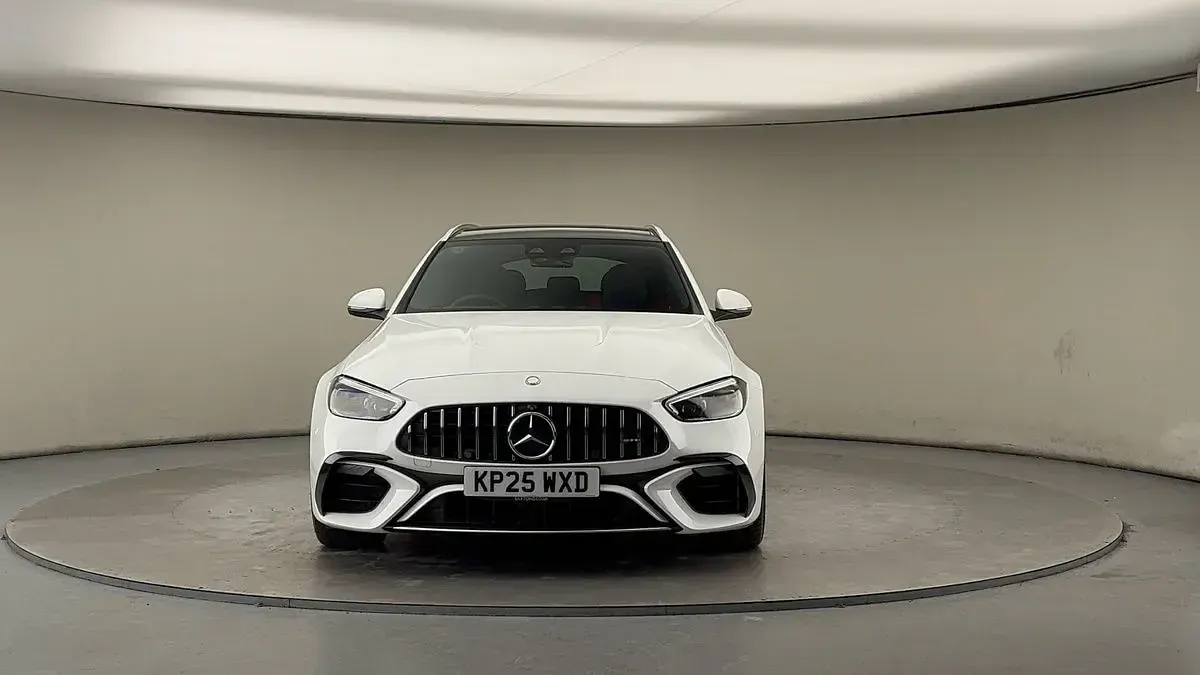 Used Mercedes C63 AMG Premium Plus 2025 Opalite white Estate