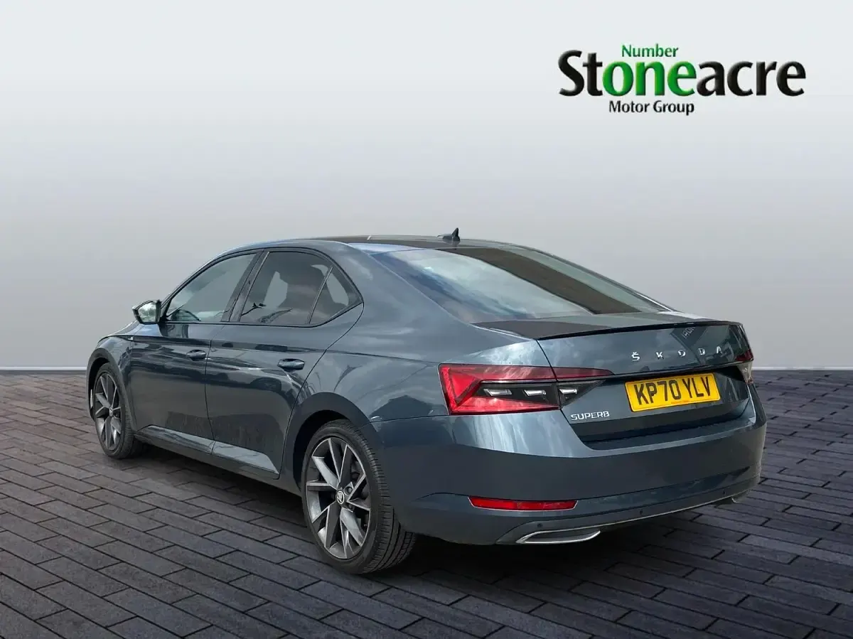 Used Skoda Superb SportlinePlus 190 HP (139 kW) 2020 Grey Hatchback