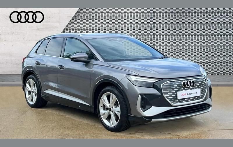 Grey Used 2024 Audi Q4 e-tron S-Line SUV | £33,374 (Super price) - Image 1/4