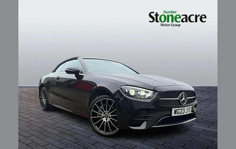 Used Mercedes E400 AMG line 325 HP (239 kW) 2023 Black Cabriolet