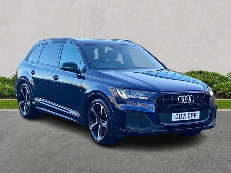 Blue Used 2021 Audi Q7 Black Edition SUV | £39,702 (Good price) - Image 1/4