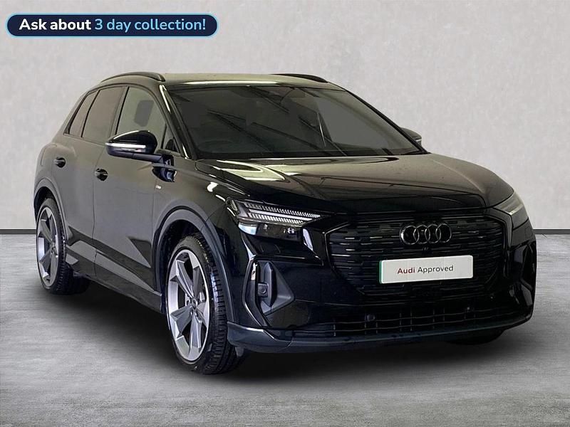 Black Used 2025 Audi Q4 e-tron Black Edition SUV | £37,385 (Good price) - Image 1/4
