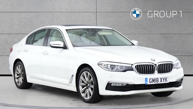 White Used 2018 BMW 540 Sport Line Sedan | £24,750 (Fair price) - Image 1/4