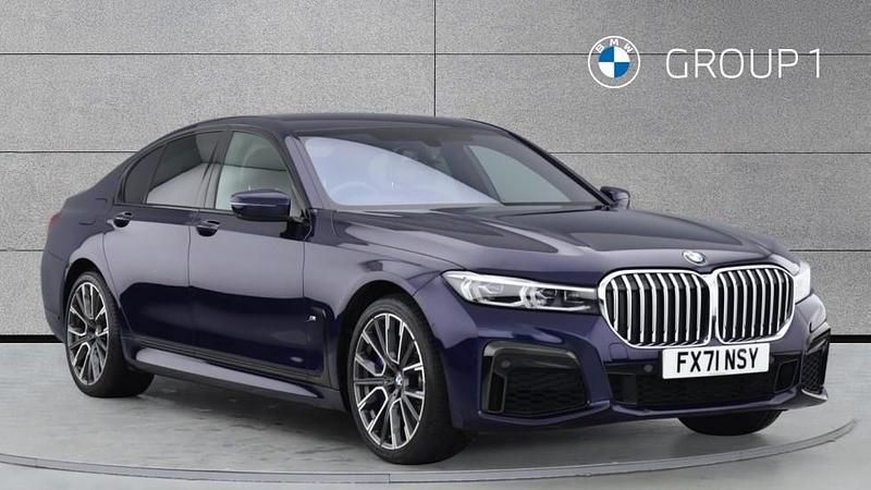Used BMW 740 M Sport 340 HP (250 kW) 2021 Tanzanite blue Sedan