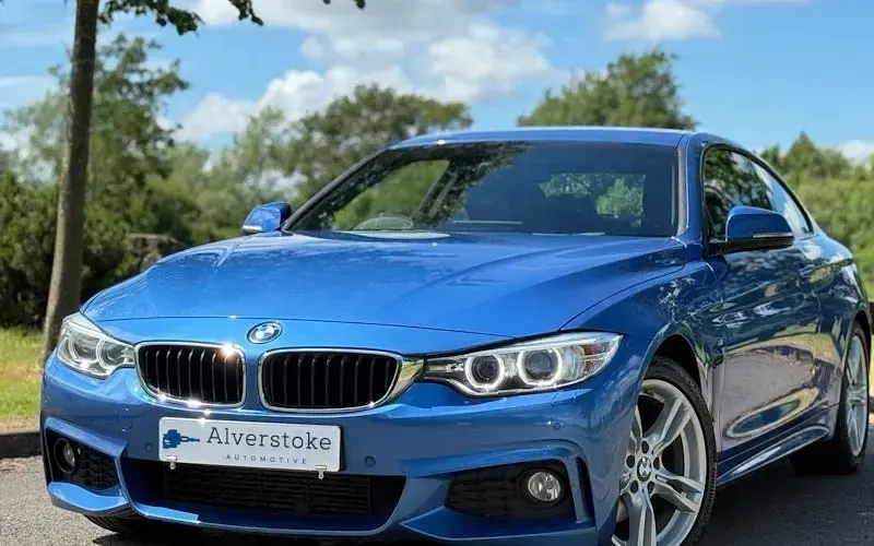 Used BMW 420 Coupé M Sport 190 HP (139 kW) 2015 Blue Coupe