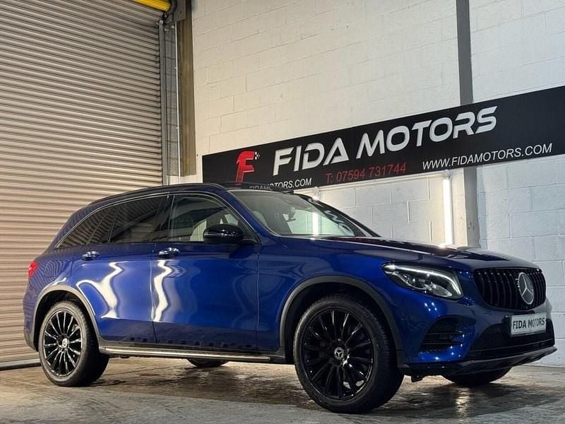 Used Mercedes GLC250 AMG line 211 HP (155 kW) 2018 Blue SUV