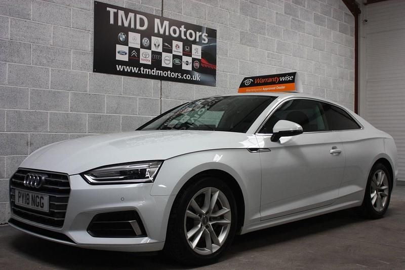 Used Audi A5 Sport 190 HP (139 kW) 2018 White Coupe
