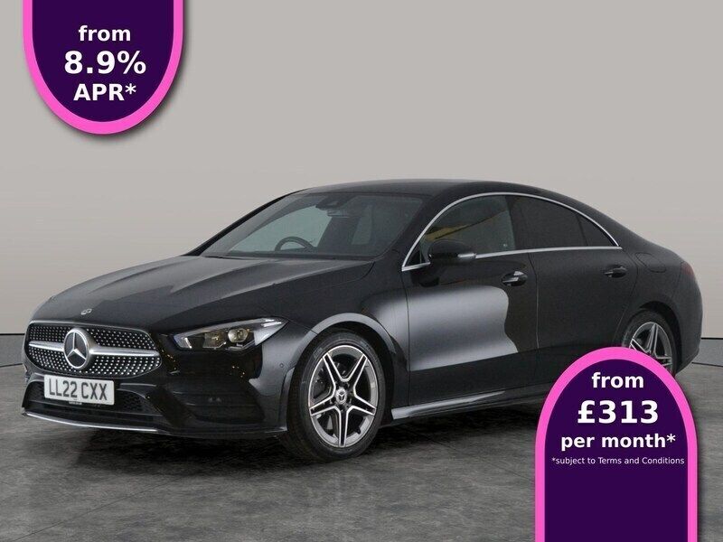 Black Used 2022 Mercedes CLA200 AMG line Coupe | £23,272 (Fair price) - Image 1/3