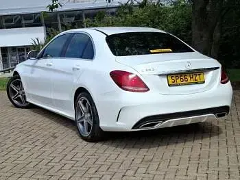 Used Mercedes C200 AMG line 136 HP (100 kW) 2016 White Sedan