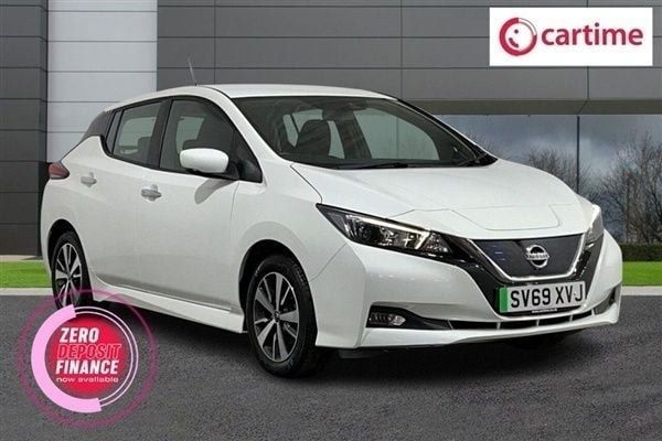 White Used 2019 Nissan Leaf Acenta Hatchback | £10,356 (Fair price) - Image 1/3