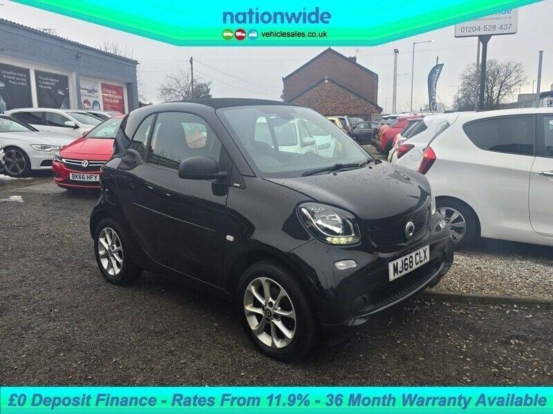 Black Used 2018 Smart ForTwo Coupé Passion Coupe | £4,712 (Good price) - Image 1/4