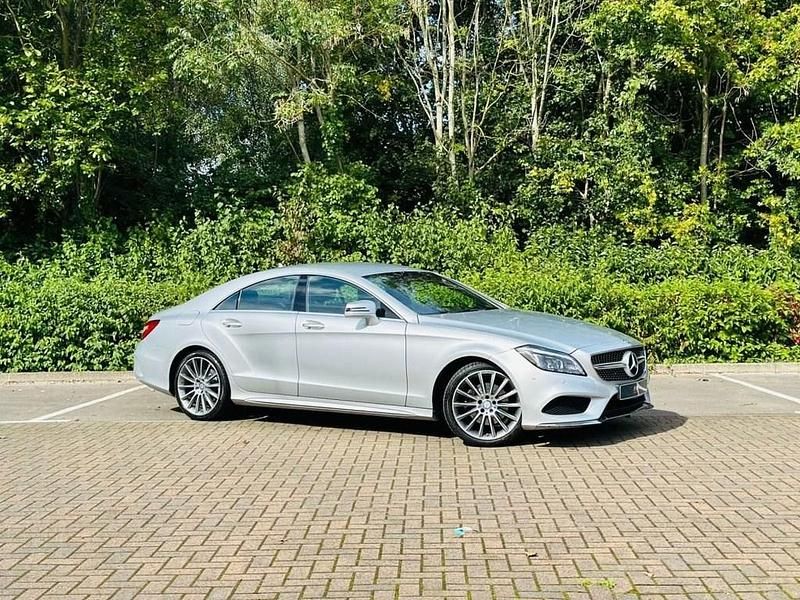 Silver Used 2017 Mercedes CLS220 AMG line Coupe | £16,995 (Fair price) - Image 1/4