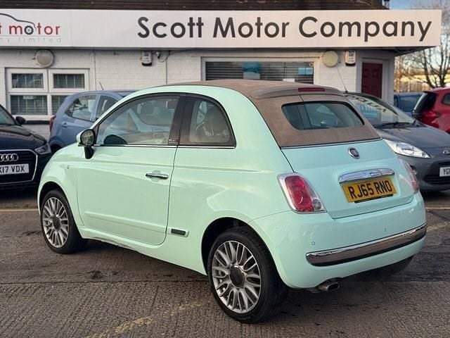 Used Fiat 500C Lounge 69 HP (50 kW) 2015 Green Cabriolet