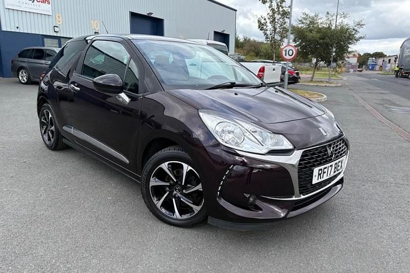 Mauve/purple Used 2017 DS Automobiles DS3 Elegance Hatchback | £4,995 (Fair price) - Image 1/1