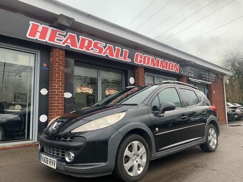 Black Used 2008 Peugeot 207 Outdoor Outdoor Estate | £1,500 - Image 1/4