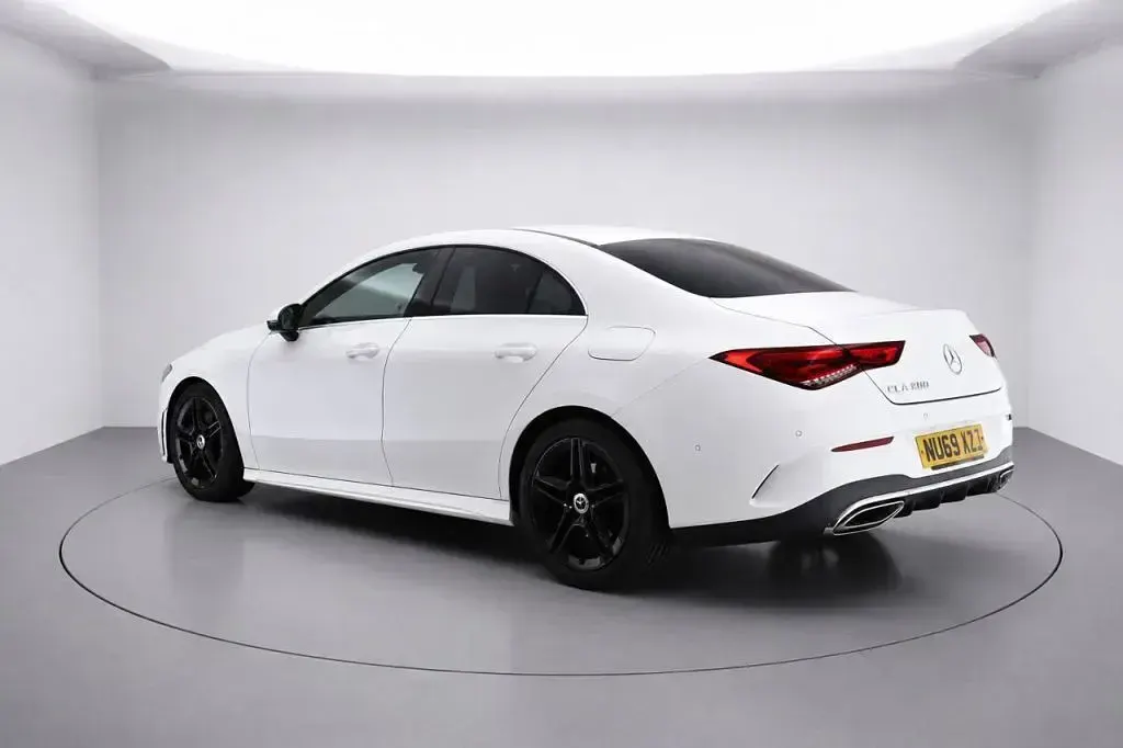 Used Mercedes CLA200 AMG line 163 HP (119 kW) 2019 White Coupe