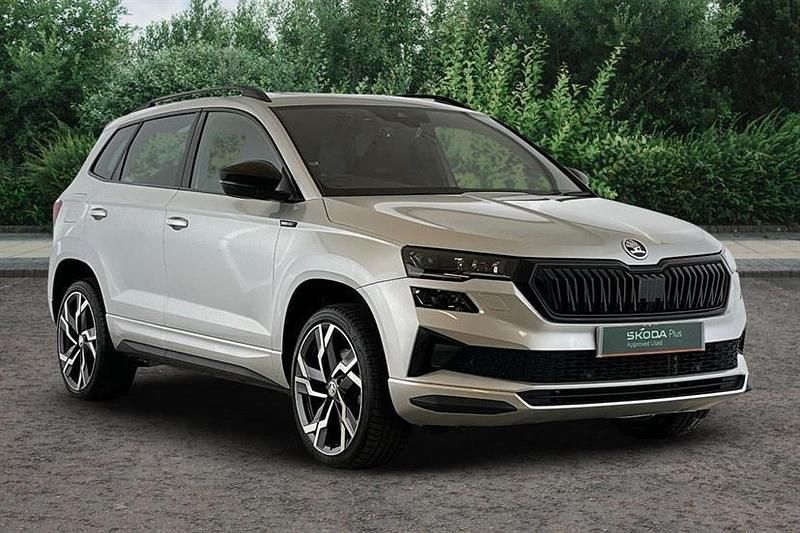Silver Used 2024 Skoda Karoq SportLine SUV | £27,290 (Good price) - Image 1/3