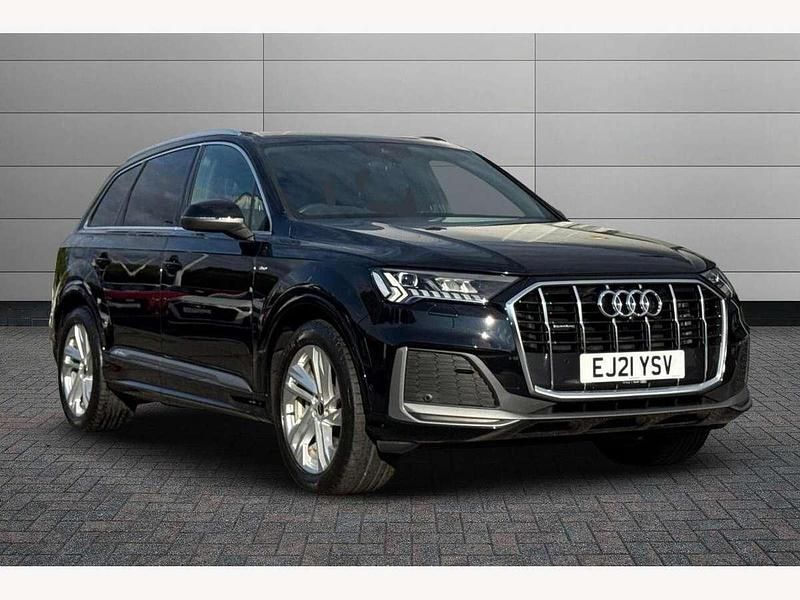 Black Used 2021 Audi Q7 S-Line SUV | £38,500 (Good price) - Image 1/4