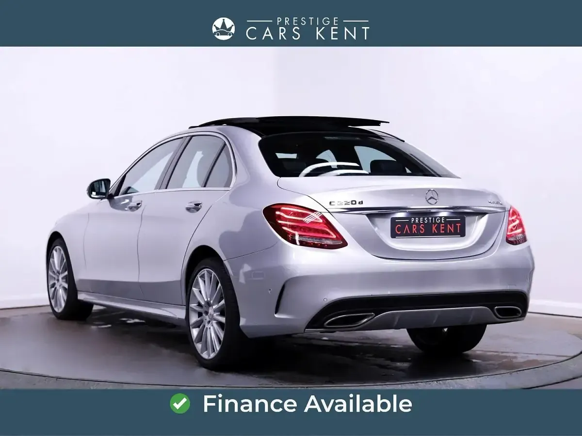 Used Mercedes C220 AMG Line Premium Plus 170 HP (125 kW) 2017 Silver Sedan