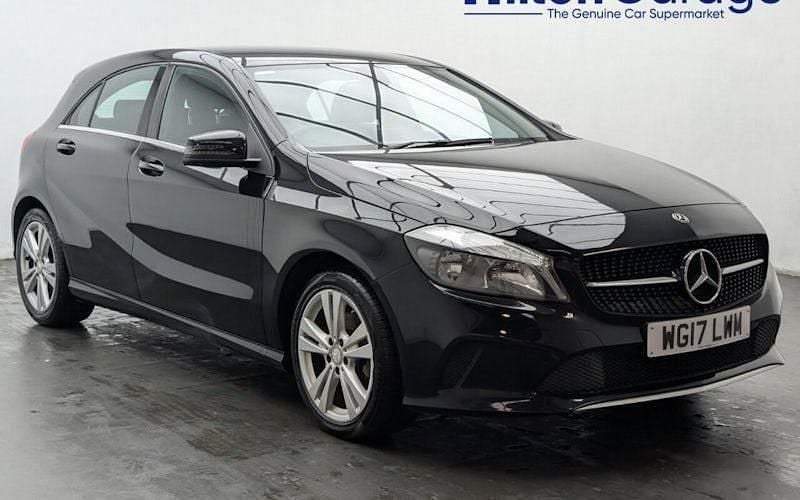 Used Mercedes A160 102 HP (75 kW) 2017 Black Hatchback