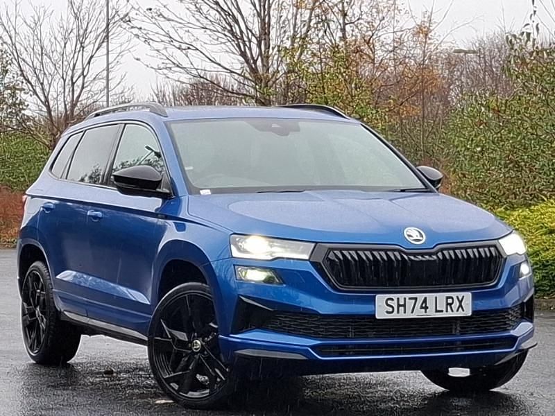 Blue Used 2024 Skoda Karoq SportLine SUV | £28,698 (A bit pricey) - Image 1/4