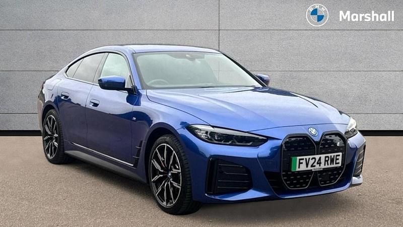 Portimao blue Used 2024 BMW i4 M Sport Sedan | £36,505 (Good price) - Image 1/4