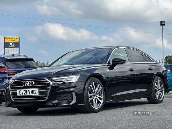 Black Used 2021 Audi A6 S-Line Sedan | £22,945 (Fair price) - Image 1/4