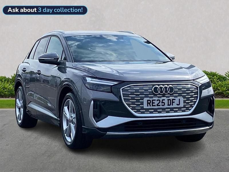 Grey Used 2025 Audi Q4 e-tron S-Line SUV | £34,103 (Super price) - Image 1/4