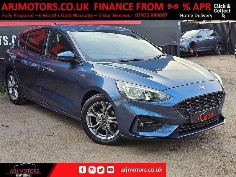 Blue Used 2022 Ford Focus ST-Line Hatchback | £14,995 (Good price) - Image 1/4