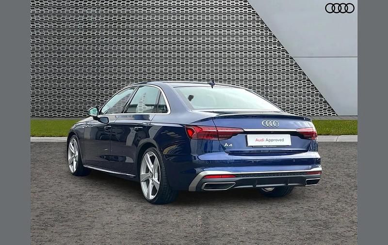 Used Audi A4 S-Line 147 HP (108 kW) 2020 Blue Sedan