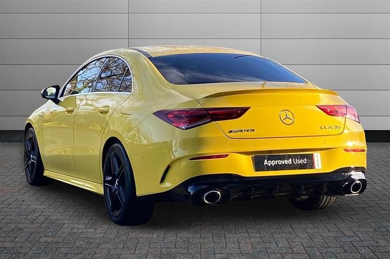 Used Mercedes CLA35 AMG 306 HP (225 kW) 2021 Yellow Sedan