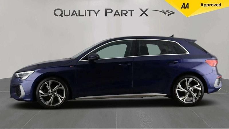 Used Audi A3 S-Line 2021 Blue Sedan