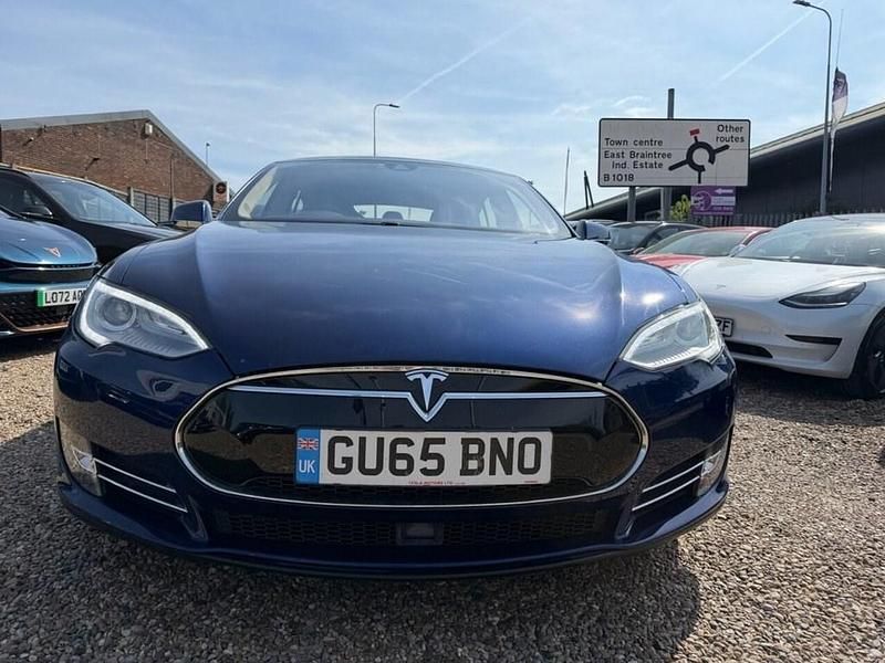 Używany Tesla Model S 231 kW (315 KM) 2015 Niebieski Hatchback