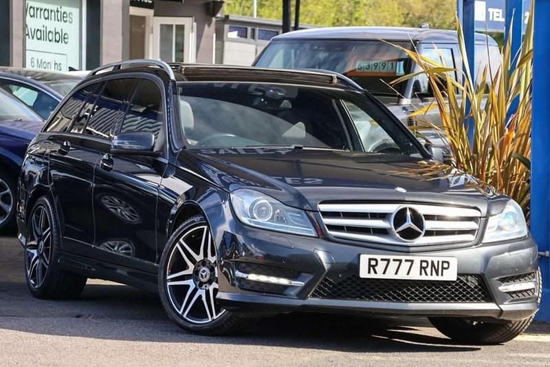 Black Used 2013 Mercedes C250 AMG Estate | £6,491 (Fair price) - Image 1/1