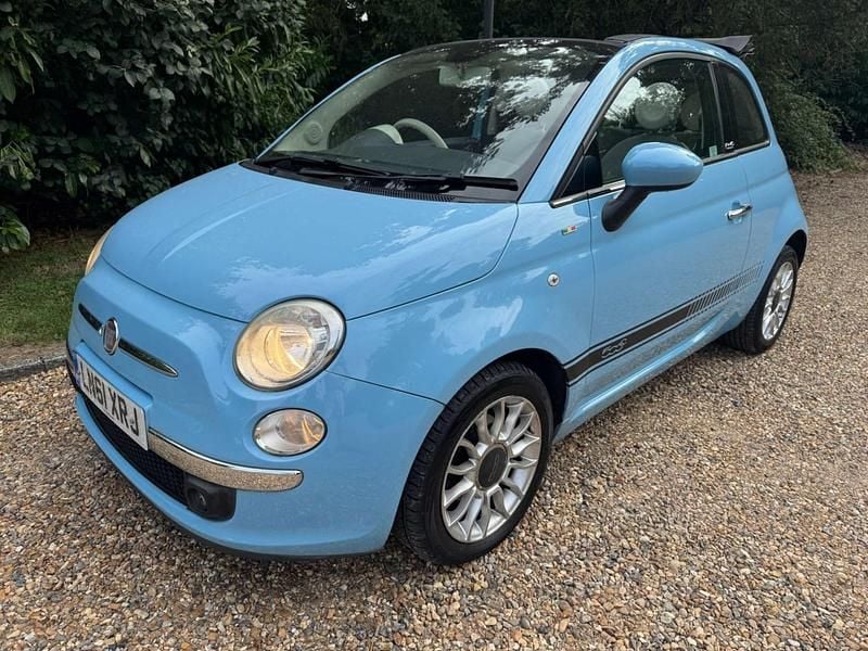 Blue Used 2011 Fiat 500C Lounge Cabriolet | £3,995 (Good price) - Image 1/4