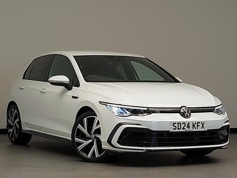 White Used 2024 VW Golf VIII R-line Hatchback | £25,098 (Fair price) - Image 1/4